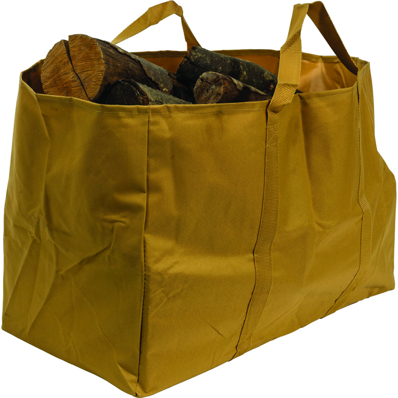 SAC PORTE BÛCHES 72 LITRES 30X60X40CM CHARGE 50 KG BEIGE