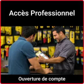 Accès Pour Les Professionnel, Pour Faire Une Ouverture De Compte