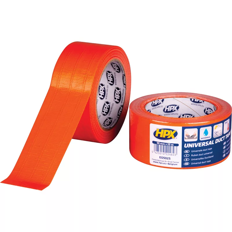 TOILE LAMINÉE ADHÉSIVE ORANGE PRO 48 MM X 25M