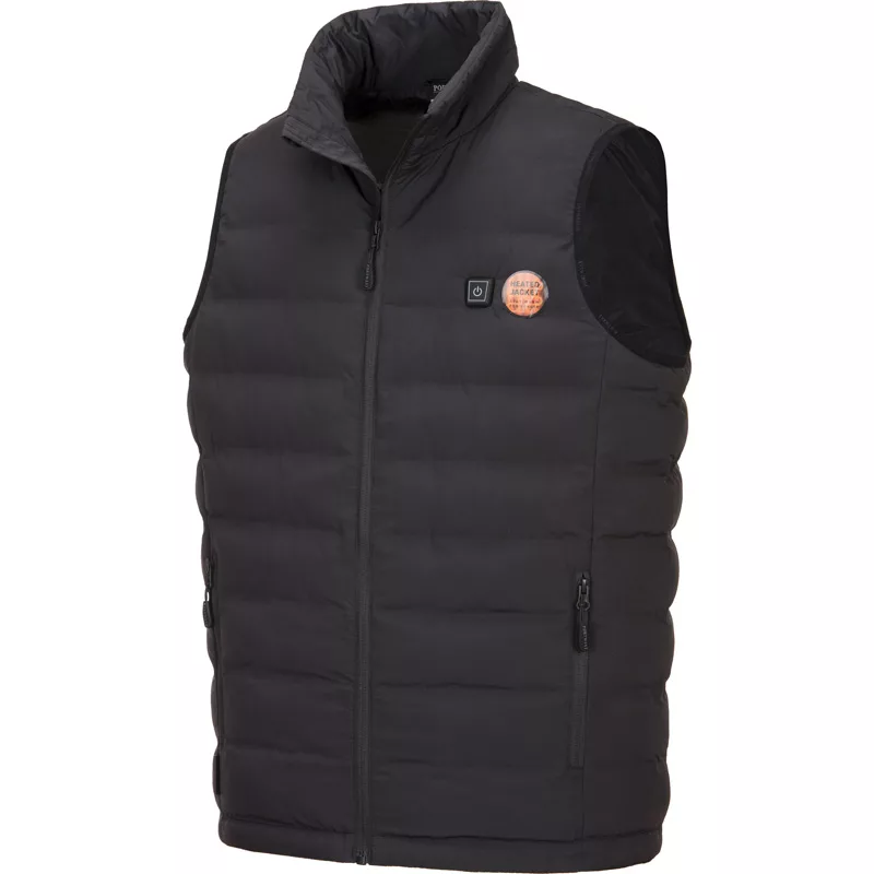 DOUDOUNE SANS MANCHE CHAUFFÉE PAR ULTRASONS-NOIR-TAILLE S