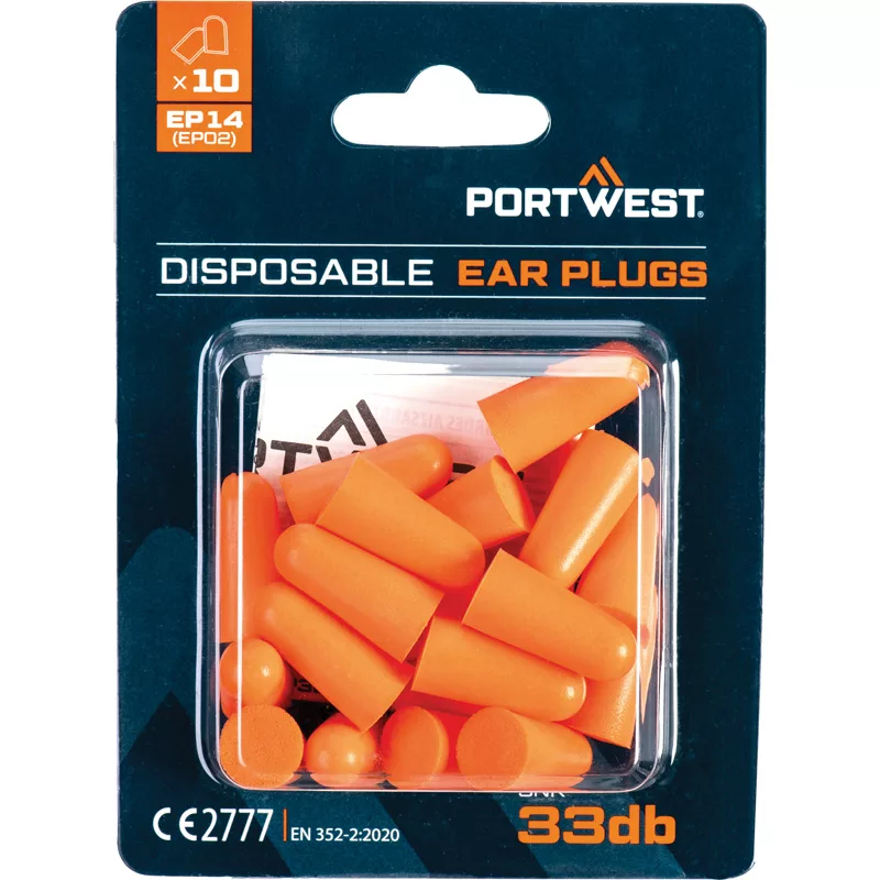 BOUCHONS D’OREILLE MOUSSE PU (10 PAIRES)